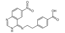 4-[2-[(6-nitroquinazolin-4-yl)amino]ethyl]benzoic acid结构式