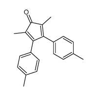 2,5-dimethyl-3,4-bis(4-methylphenyl)cyclopenta-2,4-dien-1-one Structure