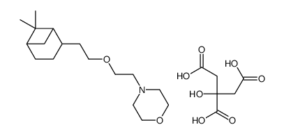 4-[2-[2-(6,6-dimethyl-4-bicyclo[3.1.1]heptanyl)ethoxy]ethyl]morpholine,2-hydroxypropane-1,2,3-tricarboxylic acid结构式