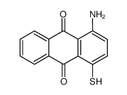 1-amino-4-mercapto-anthraquinone Structure