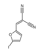 2-[(5-iodofuran-2-yl)methylidene]propanedinitrile Structure