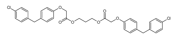 1,3-Propanediyl (4-((4-chlorophenyl)methyl)phenoxy)acetate structure