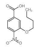 3-Butoxy-4-nitrobenzoic acid Structure