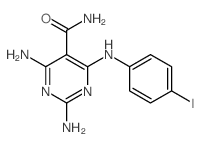 5-Pyrimidinecarboxamide,2,4-diamino-6-[(4-iodophenyl)amino]- picture