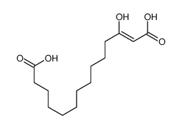 3-hydroxytetradec-2-enedioic acid Structure