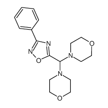 4,4'-(3-phenyl-[1,2,4]oxadiazol-5-ylmethanediyl)-bis-morpholine Structure