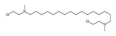 N,N'-Bis(2-chloroethyl)-N,N'-dimethyl-1,16-hexadecanediamine structure