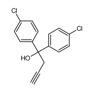 1,1-bis(4-chlorophenyl)but-3-yn-1-ol Structure