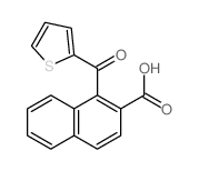 2-Naphthalenecarboxylicacid, 1-(2-thienylcarbonyl)-结构式