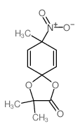 2,2,8-trimethyl-8-nitro-1,4-dioxaspiro[4.5]deca-6,9-dien-3-one结构式