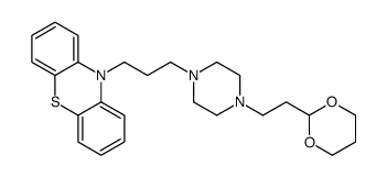 10-[3-[4-[2-(1,3-dioxan-2-yl)ethyl]piperazin-1-yl]propyl]phenothiazine Structure