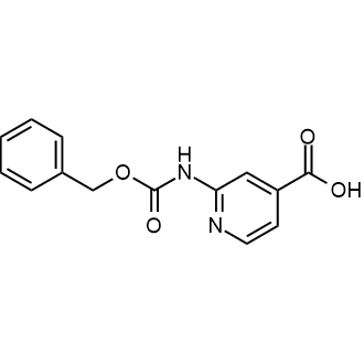 2-(((苄氧基)羰基)氨基)异烟酸结构式