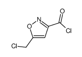 3-Isoxazolecarbonyl chloride, 5-(chloromethyl)- (9CI) structure