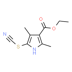 1H-Pyrrole-3-carboxylicacid,2,4-dimethyl-5-thiocyanato-,ethylester(9CI) structure