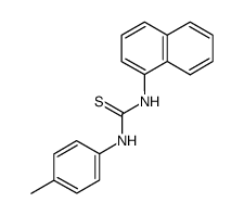 N-p-Tolyl-N'-α-naphthyl thiourea Structure