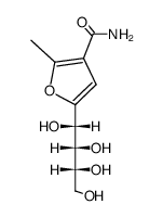 5-(D-arabino-tetroxybutyl)-3-carbamoyl-2-methyl-furan Structure