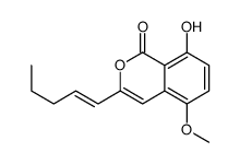 8-hydroxy-5-methoxy-3-pent-1-enylisochromen-1-one结构式