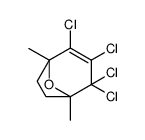 2,3,4,4-tetrachloro-1,5-dimethyl-8-oxabicyclo[3.2.1]oct-2-ene Structure