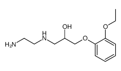 N-[3-(o-ethoxyphenoxy)-2-hydroxy-propyl]-ethylenediamine结构式