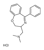 N,N-dimethyl-1-(5-phenyl-2,3-dihydro-1,4-benzoxazepin-3-yl)methanamine,hydrochloride结构式