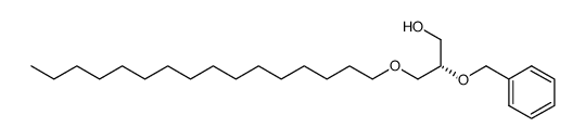 (S)-2-benzyloxy-3-hexadecyloxy-propan-1-ol结构式