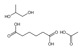 acetic acid,hexanedioic acid,propane-1,2-diol Structure