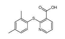 3-Pyridinecarboxylic acid, 2-[(2,4-dimethylphenyl)thio]结构式