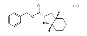 (2S,3aS,7aS)-phenylmethyl octahydroindole-2-carboxylate hydrochloride Structure