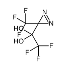 2,2,2-trifluoro-1-[3-(trifluoromethyl)diazirin-3-yl]ethane-1,1-diol Structure