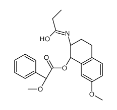 [1R-[1α(R*),2β]]-α-Methoxy-benzeneacetic Acid 1,2,3,4-Tetrahydro-7-Methoxy-2-[(1-oxopropyl)amino]-1-naphthalenyl Ester Structure