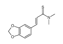 2-Propenethioamide,3-(1,3-benzodioxol-5-yl)-N,N-dimethyl- Structure