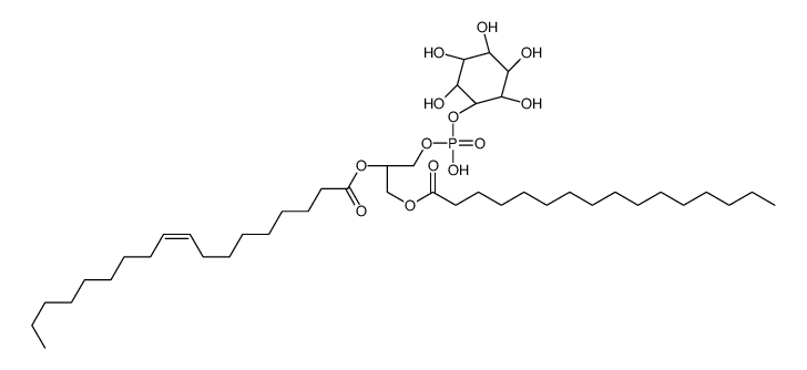 1-hexadecanoyl-2-(9Z-octadecenoyl)-sn-glycero-3-phospho-D-myo-inositol Structure