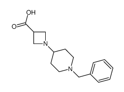 1-(1-苄基-哌啶-4-基)-氮杂丁烷-3-羧酸结构式