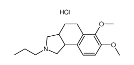 2-n-Propyl-2,3,3a,4,5,9b-hexahydro-6,7-dimethoxy-1H-benz[e]isoindole hydrochloride Structure