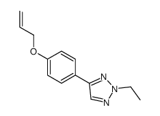 2-ethyl-4-(4-prop-2-enoxyphenyl)triazole结构式