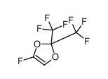 4-fluoro-2,2-bis(trifluoromethyl)-1,3-dioxole Structure