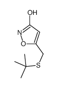 5-(tert-butylsulfanylmethyl)-1,2-oxazol-3-one结构式