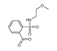 (2-METHOXYETHYL)((2-NITROPHENYL)SULFONYL)AMINE Structure