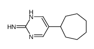 5-cycloheptylpyrimidin-2-amine Structure