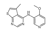 N-(4-methoxypyridin-3-yl)-5-methylthieno[2,3-d]pyrimidin-4-amine结构式