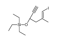 triethyl-[(3S)-6-iodo-5-methylhex-5-en-1-yn-3-yl]oxysilane结构式