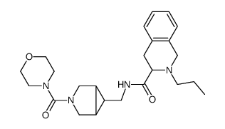N-{[3-(Morpholin-4-ylcarbonyl)-3-azabicyclo[3.1.0]hex-6-yl]methyl}-2-propyl-1,2,3,4-tetrahydroisoquinoline-3-carboxamide结构式