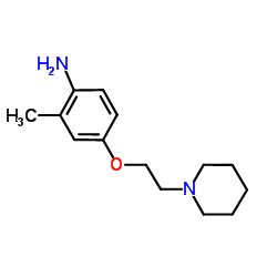 2-Methyl-4-[2-(1-piperidinyl)ethoxy]aniline结构式