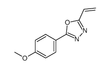 2-ethenyl-5-(4-methoxyphenyl)-1,3,4-oxadiazole结构式