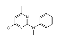 4-chloro-N,6-dimethyl-N-phenylpyrimidin-2-amine结构式