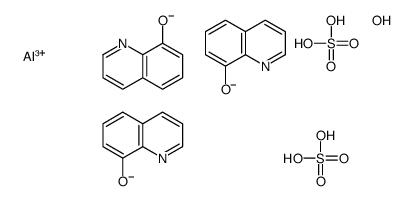 tris(quinolin-8-olato-N1,O8)aluminium tris(hydrogen sulphate)结构式