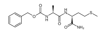 L-Methioninamide, N-[(phenylmethoxy)carbonyl]-L-alanyl结构式