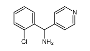 1-(2-Chlorophenyl)-1-(4-pyridinyl)methanamine Structure