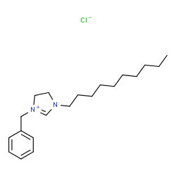 3-benzyl-1-decyl-4,5-dihydro-1H-imidazolium chloride结构式