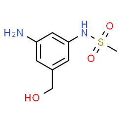 N-(3-Amino-5-(hydroxymethyl)phenyl)methanesulfonamide结构式